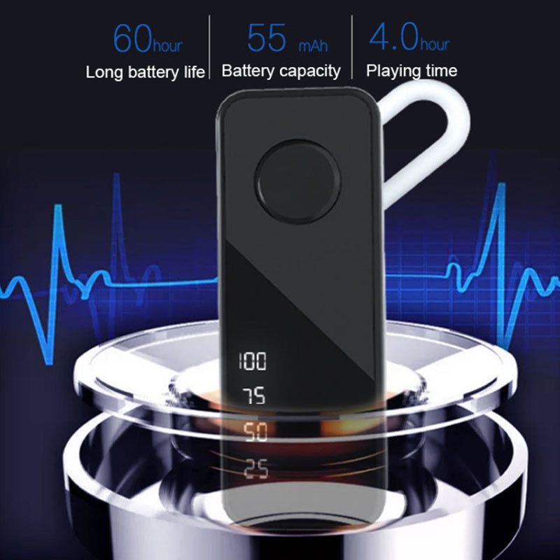 Power Display Trådløs Bluetooth-øretelefon In-ear Enkelt øretelefon med mikrofon Power Display Trådløs Bluetooth-øretelefon In-ear Enkelt øretelefon med mikrofon